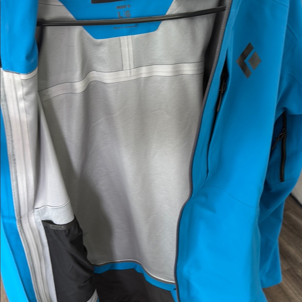 Black Diamond Men’s Recon Stretch Ski Shell – Kingfisher Blue – Size L - Picture 16 of 16